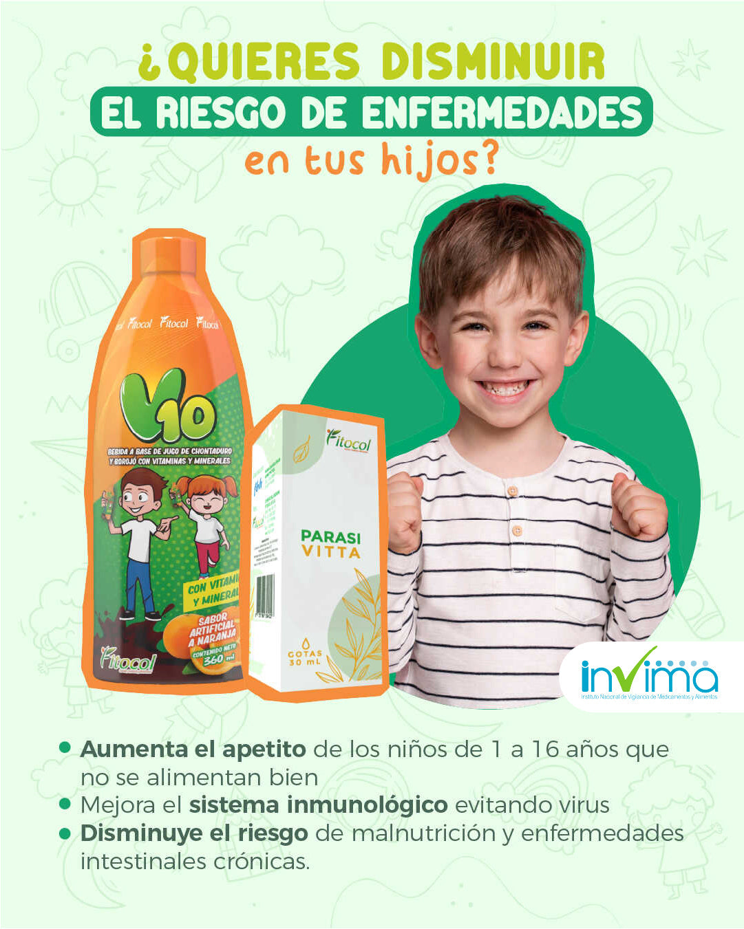 KIT NIÑOS - V10 Y PARASIVITTA